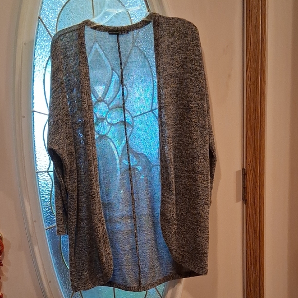 Atmosphere Sweaters - Atmosphere Charcoal Open-Front Cardigan